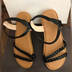 Girls Black Sandals